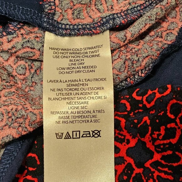 Free People Tabitha Mini Dress Women Size L Blue Red - Picture 11 of 15